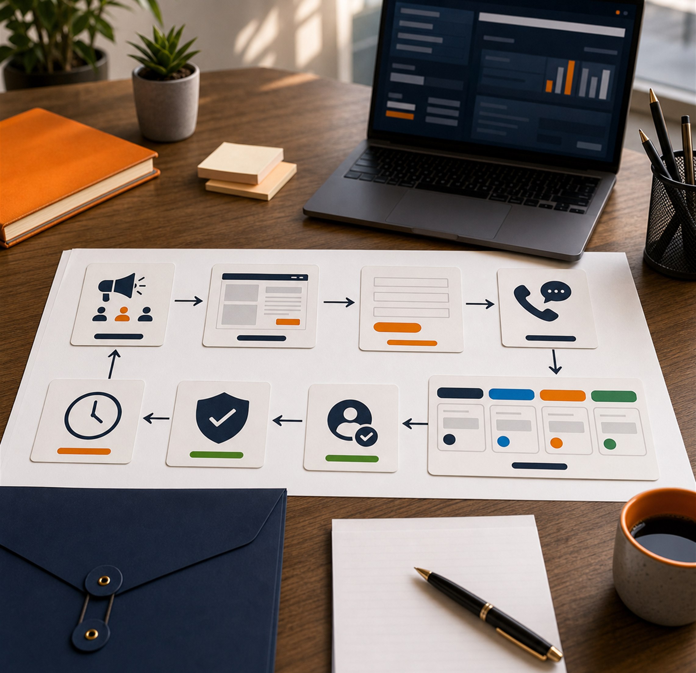 Parcours complet de generation et de qualification d'un lead