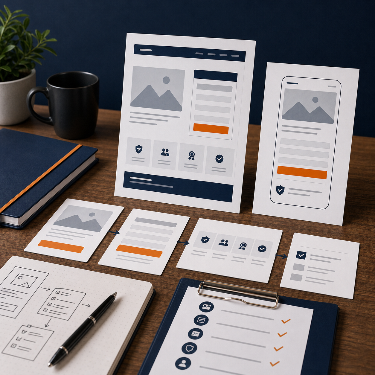 Visuel landing pages dediees aux campagnes leads